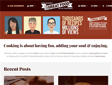 Tablet Screenshot of howtocookgreatfood.com